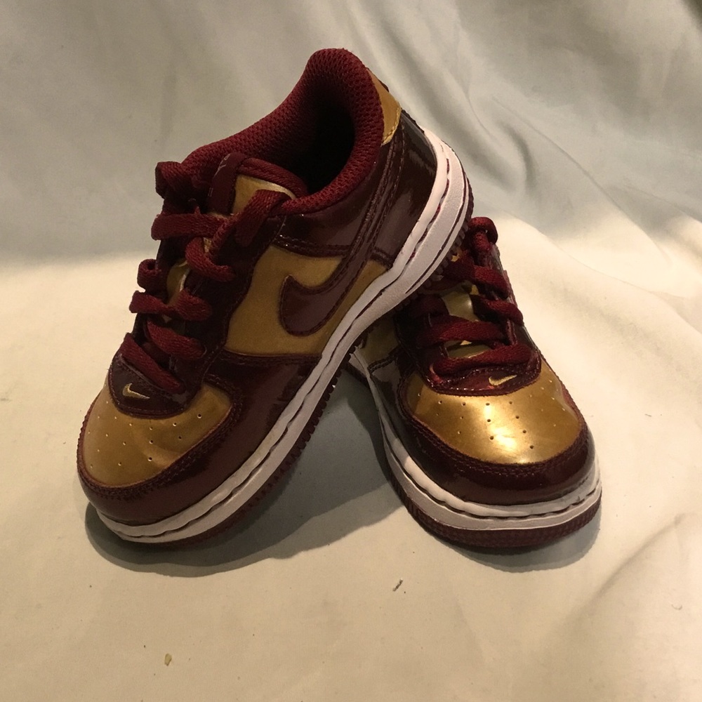 Nike Air Force 1 Low GS Iron Man Team Red Gold 2009 Release 314194-601